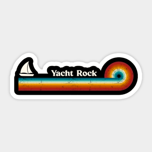 Retro Stripes Yacht Rock Great Design Sticker